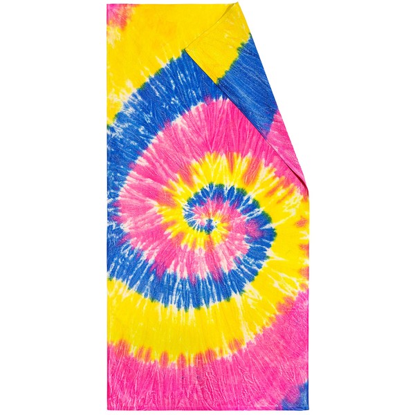 Softerry Real Tie Dye Beach Towel 30 x 60 inches