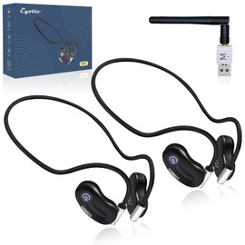 eYotto Wireless Headphones for TV Watching, Compatible for iOS/Android 4.0+ /Windows Devices,Wireless Headsets - Personal Volume Control with USB Transmitter for Seniors & Hard of Hearing(2 Pack)
