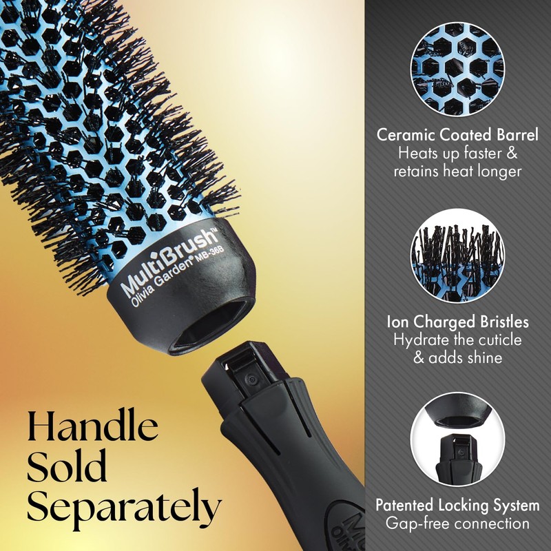 Olivia Garden MultiBrush Detachable Thermal Styling Hair Brush MB-36B (1