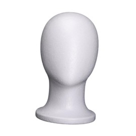 perfeclan Foam Mannequin Head Manikin Head Model Stable Professional Lightweight Multipurpose Wig Holder Wig Stand for Hat Jewelry Wig