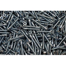 (250) Pozi Drive Flat Head M7 x 50mm Confirmat Coarse Connecting Wood Screw 7 mm