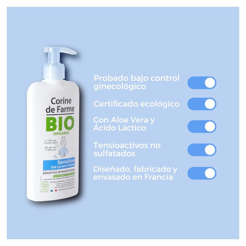 CORINE DE FARME Unisex Organic Sensitive Organic Gel Intima Sensitive