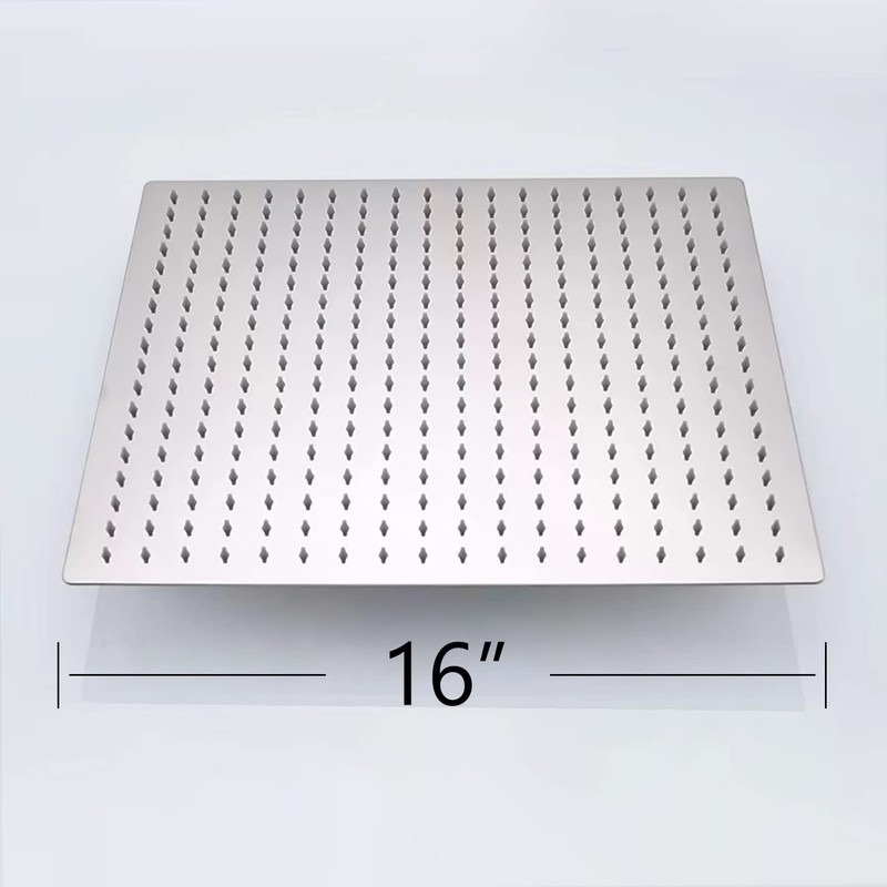16 Inch Rain Shower Head Brushed Nickel Ceiling Mount 304