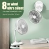 Clip On Fan Portable Rechargeable 720° Rotation Quiet Stroller Fan