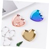 KOMBIUDA Stainless Steel Heart Shape Jewelry Dish Tray Chrome Trinket