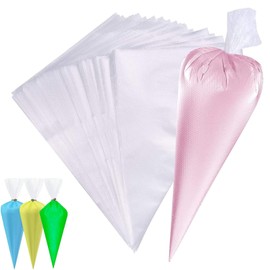 KowyKo Pack of 100 Disposable Piping Bags, Professional Disposable Piping Bags, Extra Thick Strong for Decorating and Baking Pastries and Cakes