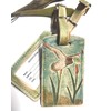 Rustic Mallard Duck Leather Luggage Tag