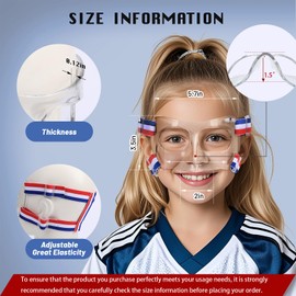 Macarte MC01 Kids Nose Guard for Broken Nose Girls Boys Basketball Soccer Sports Face Mask with Foam Padding for Teens (Blue and White)
