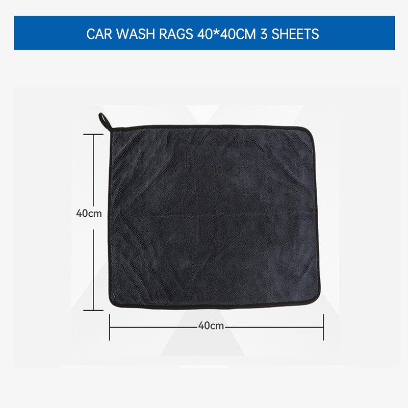3PCS Bathroom Drying Cloth,Shiny Wipes for Car Detailing,Kitchen,Window,Microfibre Multipurpose（40 *