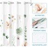 WITHLOC No Hook Shower Curtain with Snap in Liner -