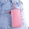 Compact Zipper Leather Car Key Case by BAKUN, Key and