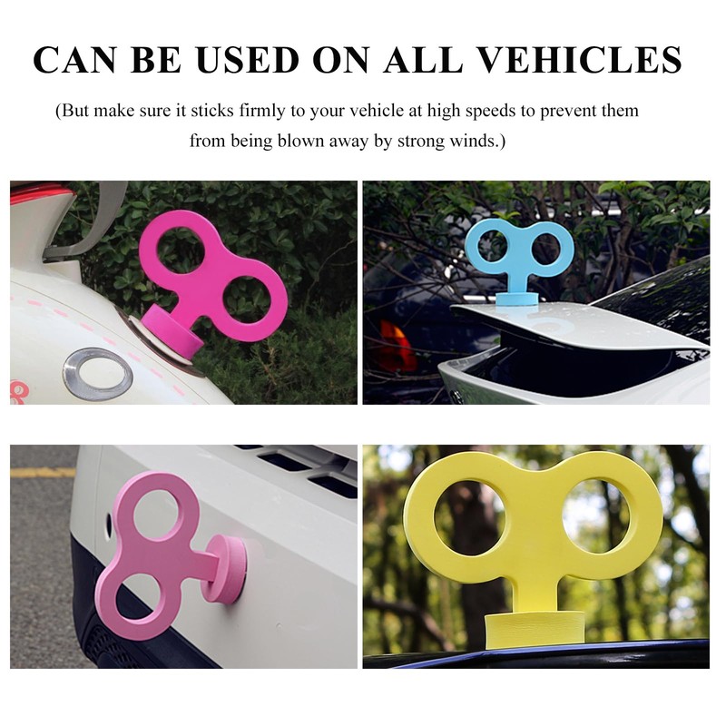Gasedin Car Wind Up Key Sticker, Funny 3D Sticker Wind