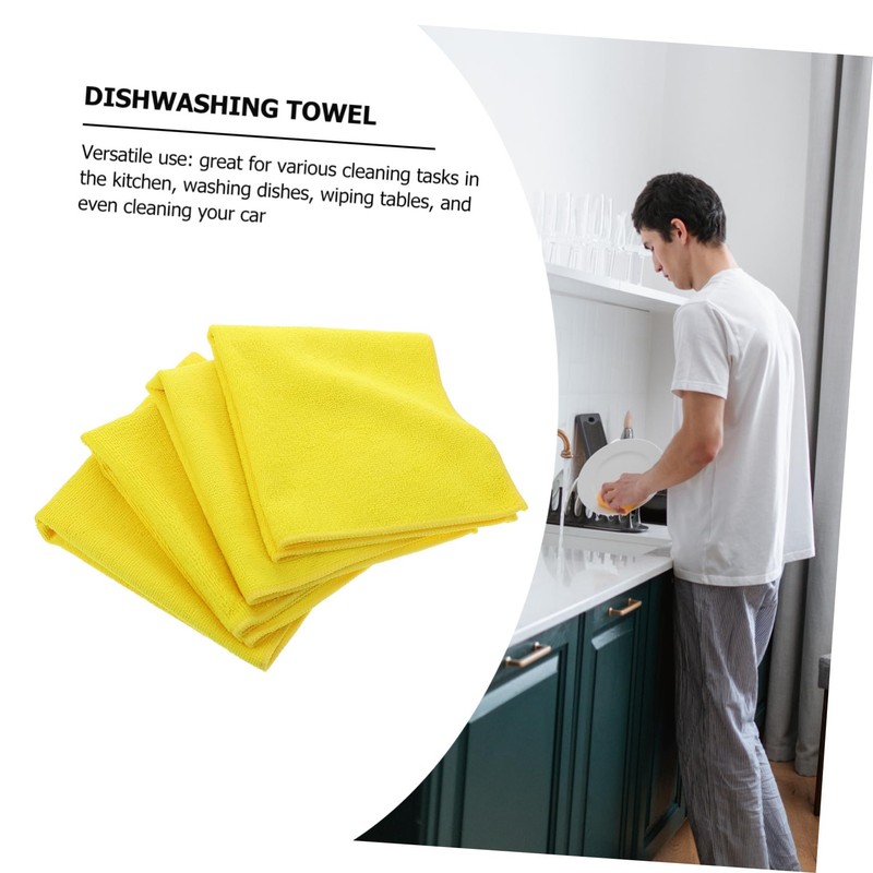 Beavorty Soft Microfiber Cleaning Cloths Dish Rags for Kitchen Dishwasher