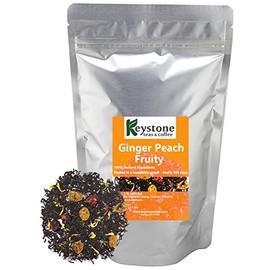 Keystoneteas Bulk Tea (Ginger Peach Fruity, 8 Oz)