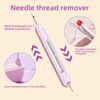 2pcs 2 in 1 Needle Threader Seam Ripper, Plug-in Needle