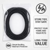 Cable Management Sleeve 10ft, Cat & Dog Chew Resistant Cord