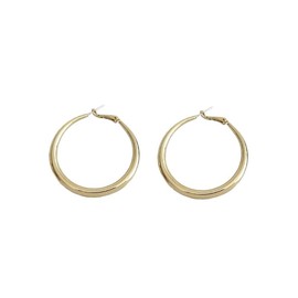 14K Gold Plated Hoop Earrings for Women Fashion Chunky Earrings Set Geometric Earrings Lightweight Hypoallergenic with 925 Sterling Silver Post Gift Box