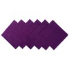 DII Solid Napkin Set Collection, 20x20, Eggplant, 6 Piece