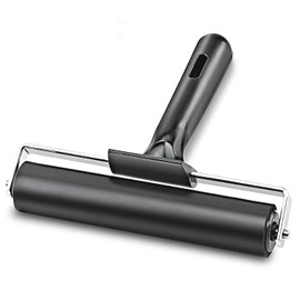 Rubber Roller, Ideal for Anti Skid Tape Construction Tools, Print, Ink and Stamping Tools (Black, 15CM)