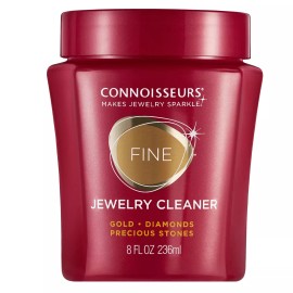 Connoisseurs Jewelry Cleaner Solution Safely Clean All Jewelry Gold Silver Diamonds Stones