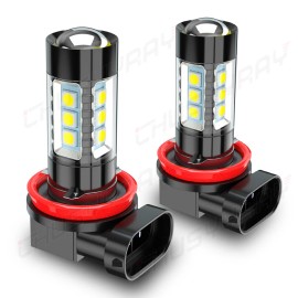 CHUSYYRAY 2X LED Fog Light Bulb H11 High Power Driving Lamps 6K White Foglight Bulbs Kit