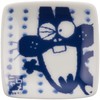 Fujio Akatsuka 904506 Bakabon Nyarome Petite Square Plate, 2.2 inches