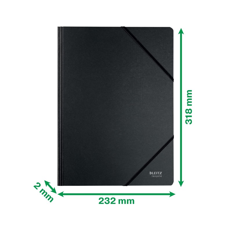 Leitz 39080095 A4 Folder with Elastic Band Closure, 250 Sheets,