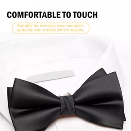 Medsuo Adjustable Bowtie Men Senior Bowtie Pre-Tied Bow Tie Classic Tuxedo Bow Tie for Party Wedding Dance