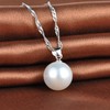 Unendlich U Classic Women's Necklace Round 8 mm Pearl Pendant