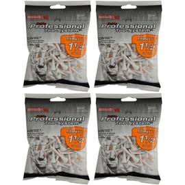 Pride Professional Tee System Minitee 1 ½" Golf Tees, 90 Count (Pack of 4)