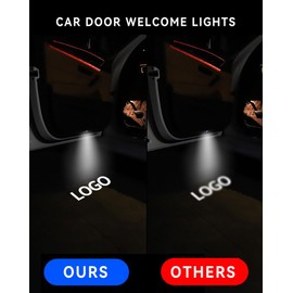 Wireless Car Door Welcome Lights - Ultra-Bright LED Projection,Wireless LED Logo Projection Logo Lights for Cars, Trucks, SUV (forMust-an-g)