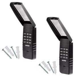 For LiftMaster 2 For LiftMaster 877LM Wireless Garage Door Key Entry Keypad Yellow Learn Black