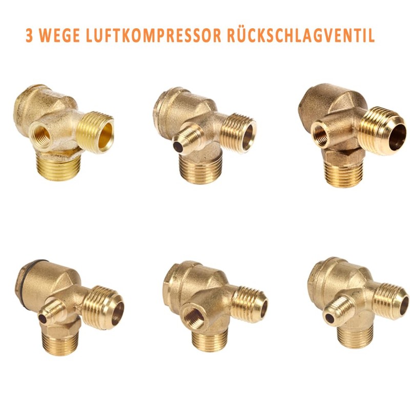 BE-TOOL Check Valve Compressor Check Valve 3 Way Air Compressor