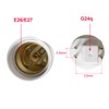 PATIKIL G24q to E26/E27 Light Socket Adapter, 4pcs Lamp Holder