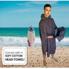 ALLEN & MATE Hooded Towel Poncho for Adults 100% Terry
