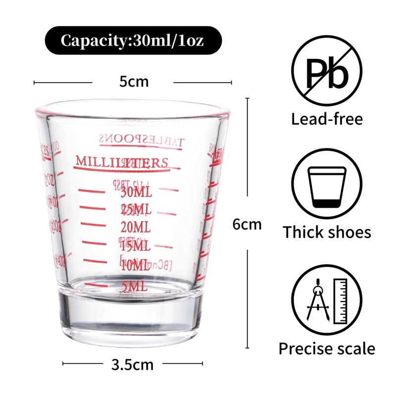 Shot Glasses Measuring cup Espresso Shot Glass Liquid Heavy Wine