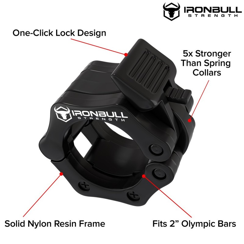 Barbell Collars (Pair) – Locking 2" Olympic Size Weight Clamps