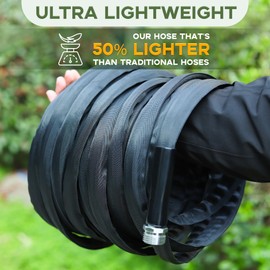 Reniteco Garden Hose, Flexible Lightweight Water Hose, Burst & Crush Resistant, Ideal for All-Season Outdoor Use, Kink & Tangle Free, Rust Proof - 2025 Upgraded Model (50 FT)