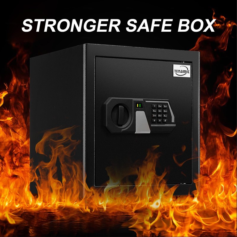 Tenamic Fireproof Safe Box 1.6 Cuft Electronic Digital Security Box,