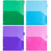 JAM PAPER Plastic Index 8-Tab Dividers w/Double Pockets - 9