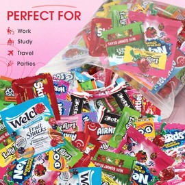 Bulk Candy Variety Pack – 3lb Big Bag of Bulk Candy Individually Wrapped – Large Candies Variety Pack for Pinatas, Party Favors, & Easter Basket Stuffers