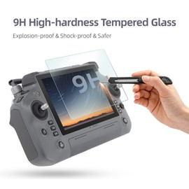 Anbee Pack of 2, RC PLUS Remote Tempered Glass Screen Protectors, 9H Hardness 2.5D, Scratch-Resistant, Bubble-free for DJI Inspire 3 / AGRAS T20P T25 T40 T50/Matrice 30 30T RC Drones