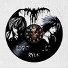 VINY WOODY Silhouette Ryuk Anime Wall Clock with Vinyl Disc