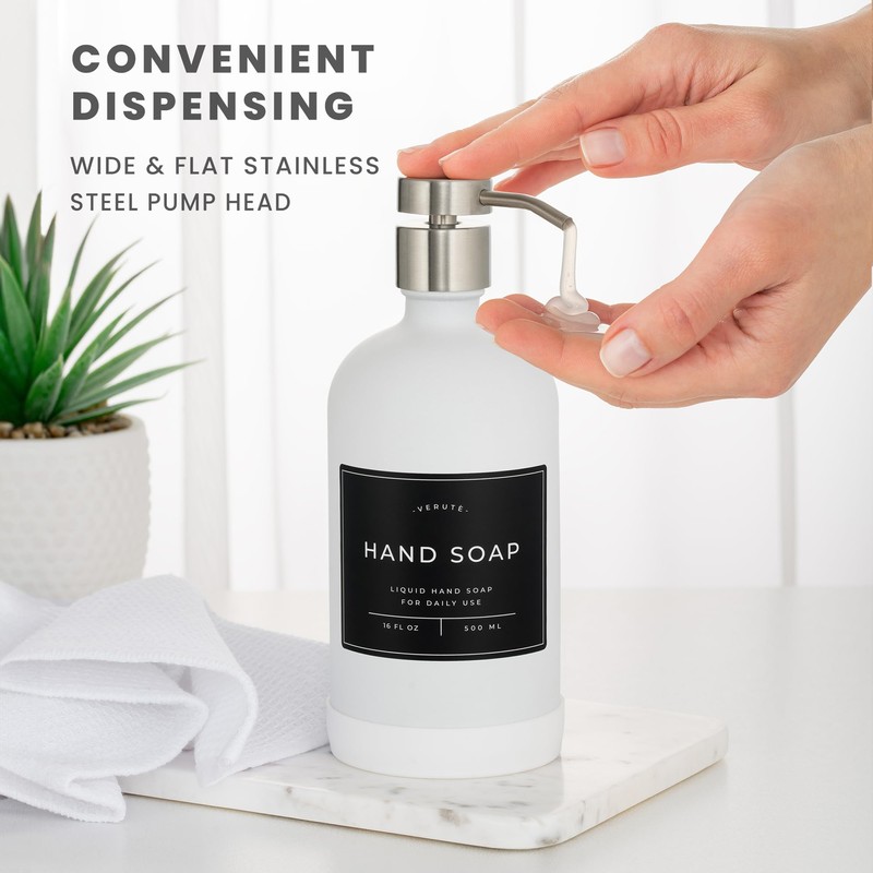 Hand and Dish Soap Dispenser for Kitchen and Bathroom, Set