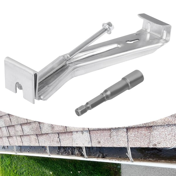 Gutter Hangers 5 inch Hidden Gutter Hangers with Pre-Inserted Rust