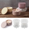 2 Sizes Candle Jar Molds, Silicone Concrete Molds for Candle