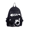 Lost Queen Kitty Speaker Backpack - Black/White/One Size