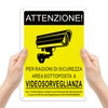 TAKULA CCTV Area Sign 10x7 Security Camera Sign Reflective Aluminum