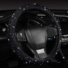 Car Auto - Funda brillante para volante con diamantes y