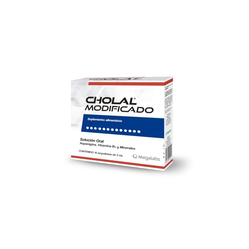 Cholal Modificado Suplemento Alimenticio Vitamina B12 Minerales Complemento Nutricional Caja
